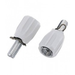 Гайка JAGWIRE Index BSA039 регул. (M5) - White (2шт)