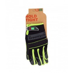 Перчатки Green Cycle NC-2373-2014 MTB с закрытыми пальцами черно-зеленые