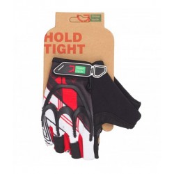 Green Cycle NC-2501-2015 MTB Gel fingerless gloves black-red