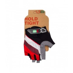 Green Cycle NC-2504-2015 MTB Gel fingerless gloves red-white