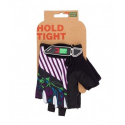 Green Cycle NC-2522-2015 MTB Feminine fingerless gloves black-purple