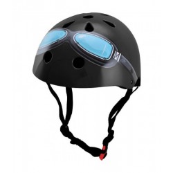 Children's helmet Kiddimoto Black Goggle