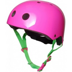 Children's helmet Kiddimoto neon pink