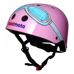 Children's helmet Kiddimoto pilot glasses, pink