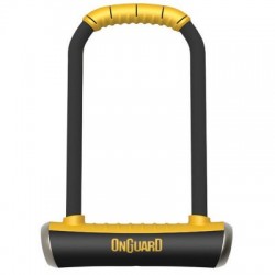 Замок U-образный ONGUARD BRUTE LS размер скобы 115x260мм толщина 16.8мм, поворотное крепление на раму, 4 ключа +1 с подсветкой