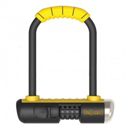 Замок U-образный ONGUARD MINI размер скобы 90 x 140мм, толщина 13мм, поворотное крепление на раму, кодовый на 4 цифры