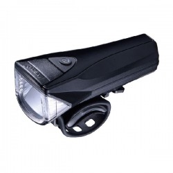 Фара передняя INFINI SATURN I-330P-Black, 3 Watt White LED, 300 люмен, 5 режимов, USB, батарея, перезаряжаемая, черная