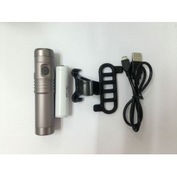 Фонарь Green Cycle NB-37-00 со сменным аккумулятором 18650 (2400mAh), светодиод Cree T6 700 LM, корпус алюминий, заряжается от USB