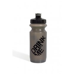 Фляга 0,6 Green Cycle Drink Me с Big Flow valve, LDPE gray nipple/black matt cap/gray matt bottle