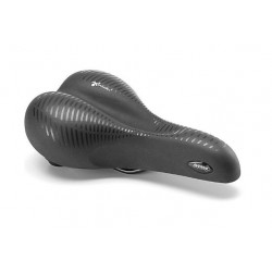 Сідло Selle Royal Classic AVENUE MODERATE, Royalgel, оббивка Act.tex, 258г183мм, 664г, еластоміри, рейли сталь, жіноче, чорне