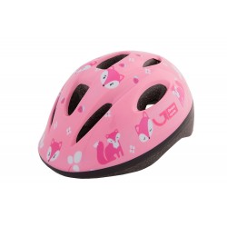 Шолом дитячий Green Cycle Foxy розмір 50-54см рожевий/малиновий/білий лак