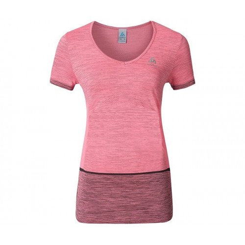  Running T-shirt ODLO (348041) Shirt s/s v-neck SEAMLESS KAMILERA W 2017 - photo 4