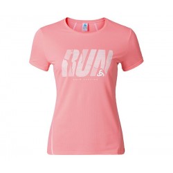 Футболка для бега ODLO (380011) Shirt s/s crew neck SHAILA PRINT W 2017