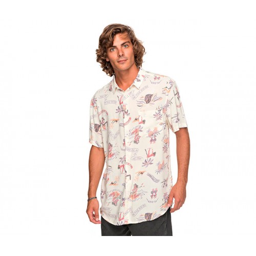  Shirt Quiksilver ( EQYWT03646 ) ALOHASTRIPCLUB M 2018 - photo 3