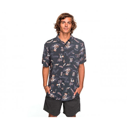  Shirt Quiksilver ( EQYWT03646 ) ALOHASTRIPCLUB M 2018 - photo 1