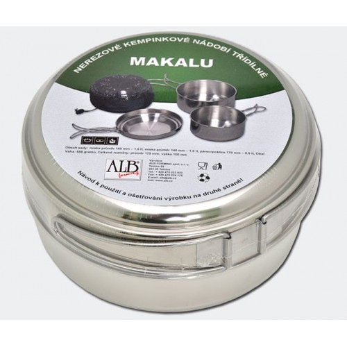  Туристическая посуда ALB (655) "MAKALU" Three piece camping cookware 2017 - фото 7
